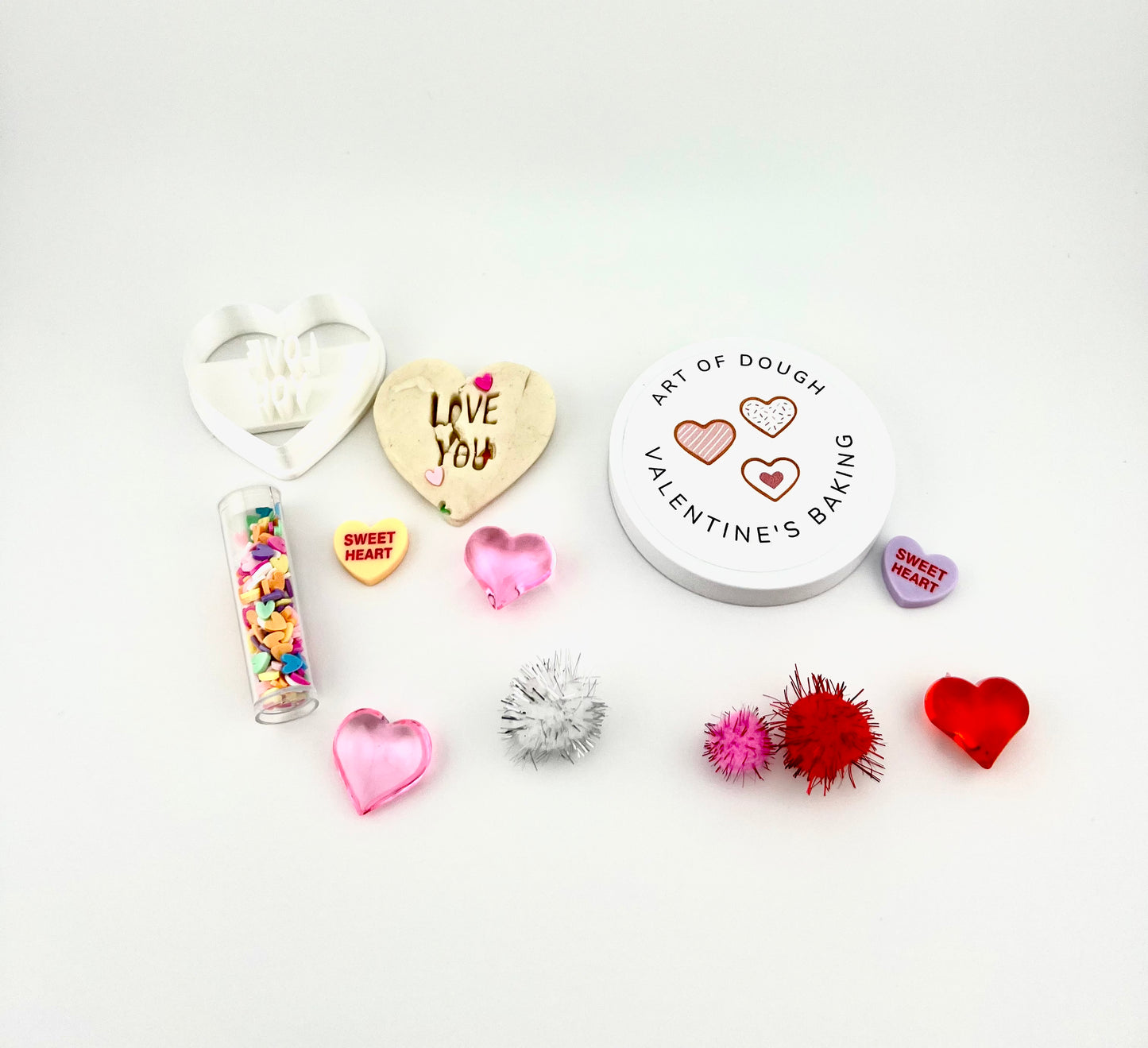 Valentine’s Day Baking Playdough Jar - Art of Dough