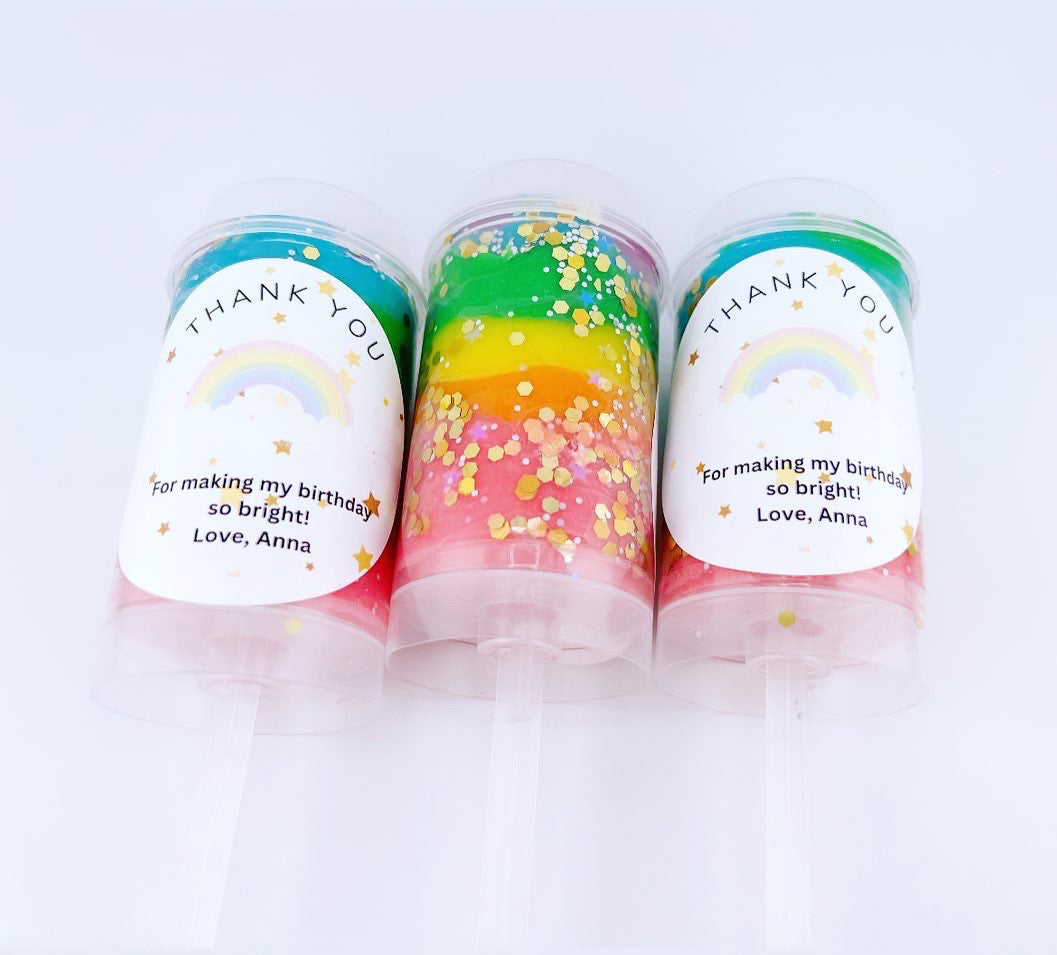 Rainbow Sensory Dough Push Pop - Art of Dough
