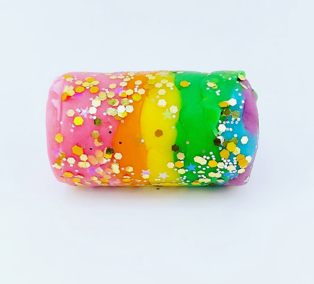 Rainbow Sensory Dough Push Pop - Art of Dough
