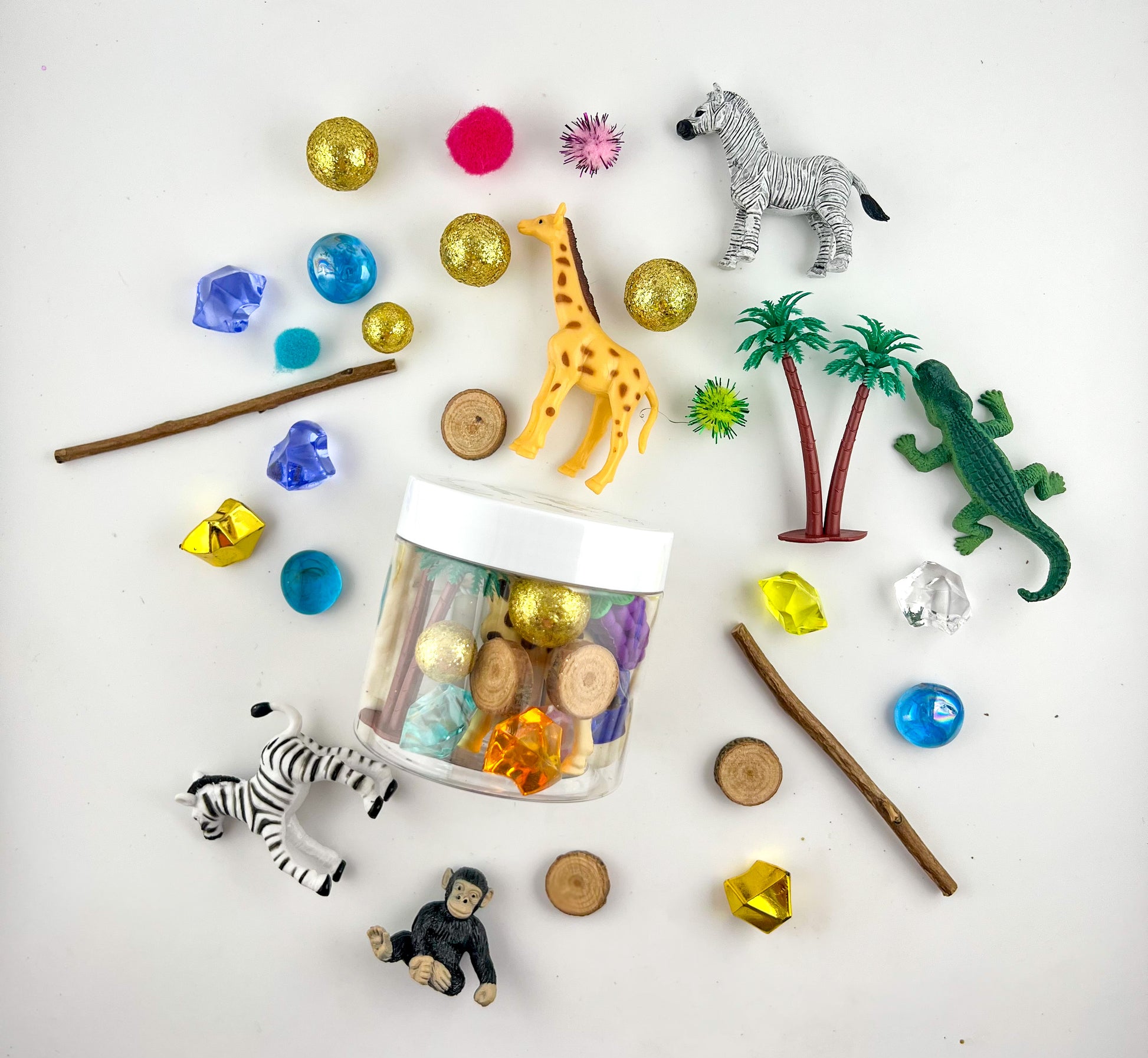 Zoo Sensory Jar – Art of Dough1