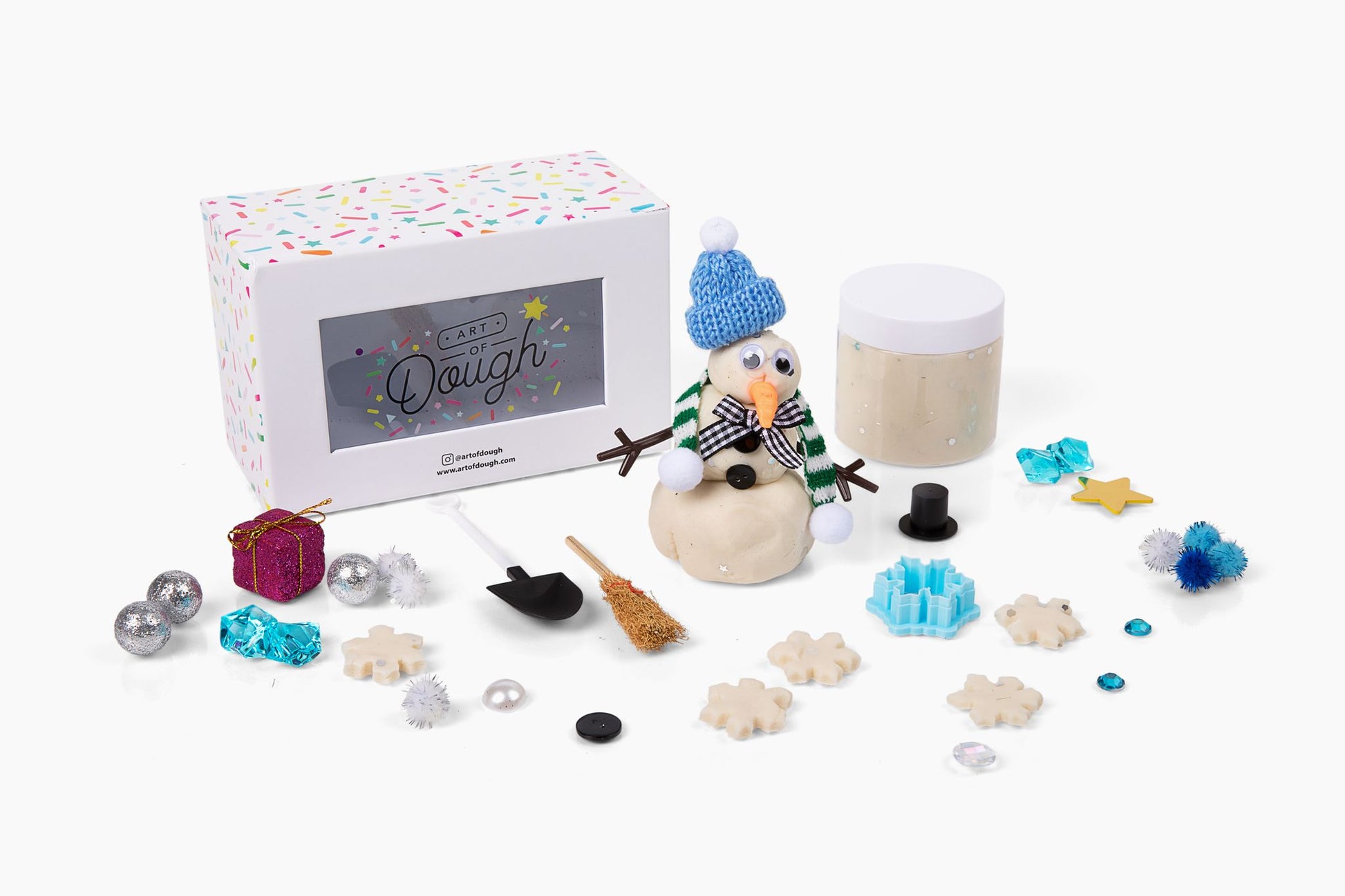 Build a Snowman Kit - Mini Gift Box – Art of Dough