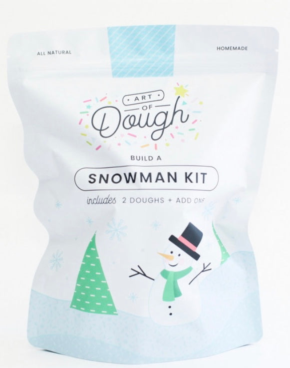 DIY Build a Play Dough Snowman Kit