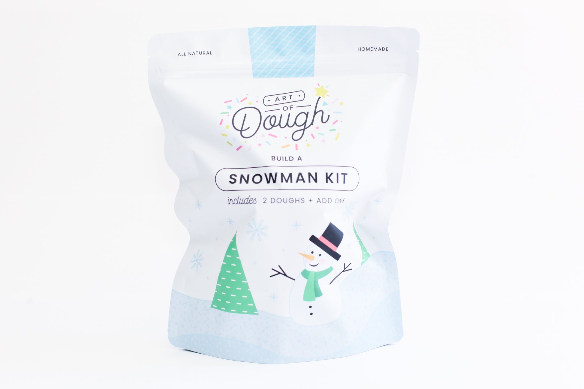 Build a Snowman Dough Pouch - Art of Dough