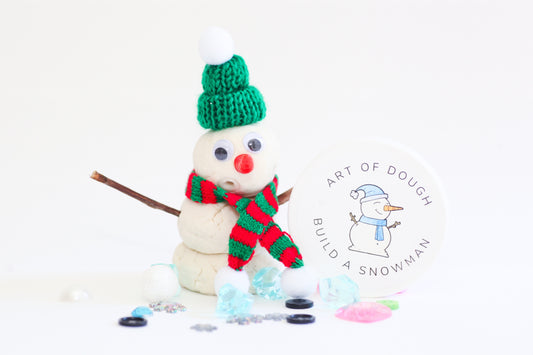 Build a Snowman Dough Jar - Art of Dough