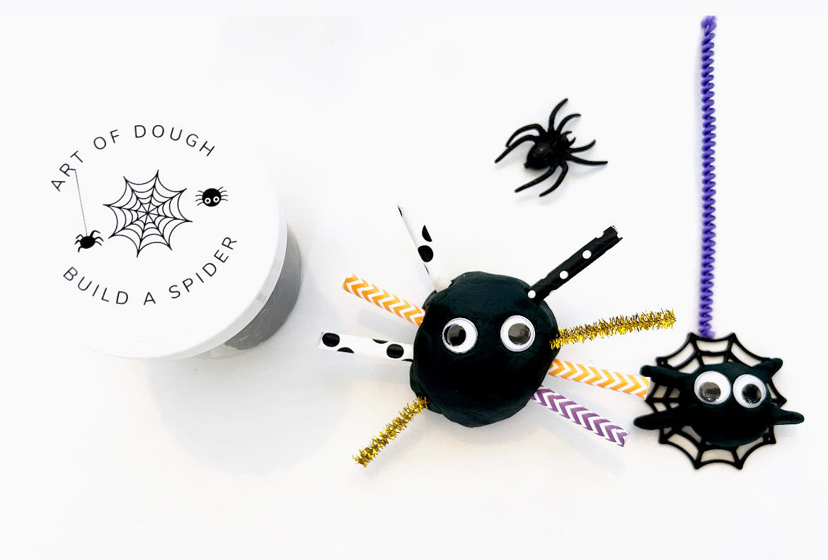 Build a Spider Playdough Jar - Art of Dough