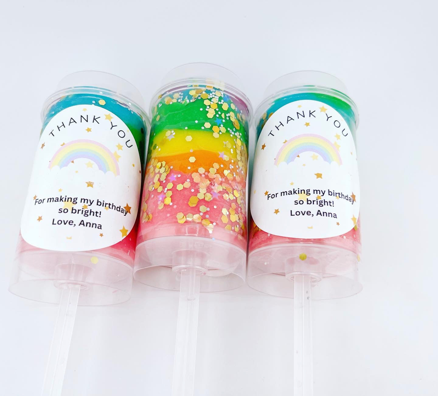 Rainbow Sensory Dough Push Pop - Art of Dough