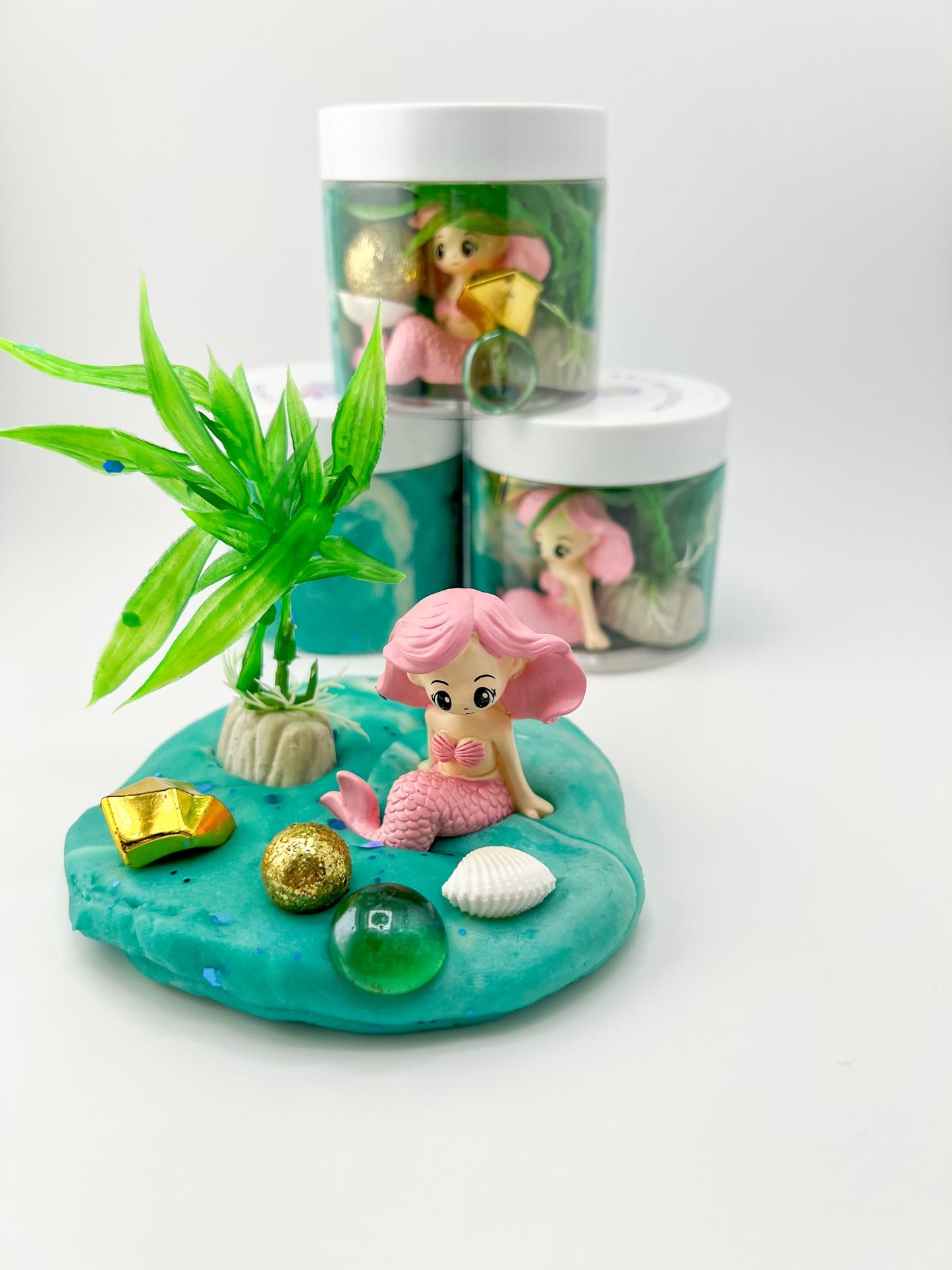 Mermaid Sensory Jar - Art of Dough